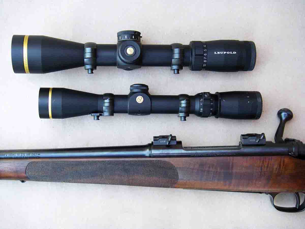 Using various quick-release mounting systems allow the shooter to use multiple scopes on one rifle, which adds versatility. A  second scope can also be used as a backup, or it can be zeroed for different loads.